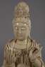 Blanc-de-Chine-Figur "Guanyin mit heiliger Lotosblume"