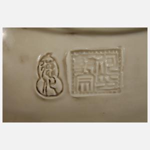 Blanc-de-Chine-Figur eines Bodhisattvas