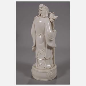 Blanc-de-Chine-Trias der Sanxing-Sterngottheiten