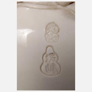 Blanc-de-Chine-Trias der Sanxing-Sterngottheiten