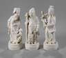 Blanc-de-Chine-Trias der Sanxing-Sterngottheiten