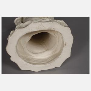 Sehr große Blanc-de-Chine-Figur "Der Kriegsgott Guandi"