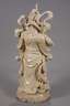 Sehr große Blanc-de-Chine-Figur eines Himmelsgenerals