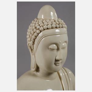 Blanc-de-Chine-Figur des Buddha Amitabha