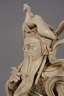 Sehr große Blanc-de-Chine-Figur eines Himmelsgenerals