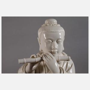 Seltene Blanc-de-Chine-Figurengruppe der acht Unsterblichen