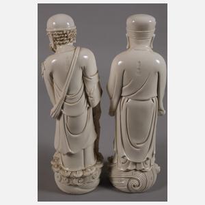 Seltene Blanc-de-Chine-Figurengruppe der acht Unsterblichen