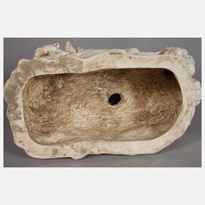 Große Blanc-de-Chine-Figur des Avalokiteshvara Simhanada