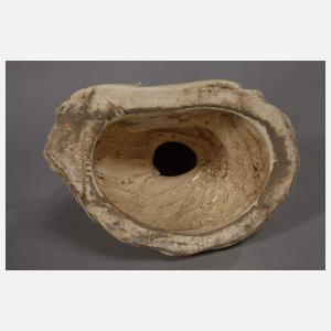 Große Blanc-de-Chine-Figur "Stehende Guanyin Ambrosia versprengend"