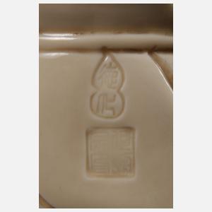 Blanc-de-Chine-Figuren der Bodhisattvas Samantabhadra und Manjusri