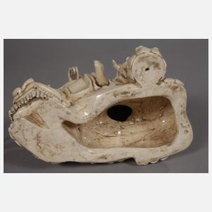 Blanc-de-Chine-Figuren der Bodhisattvas Samantabhadra und Manjusri