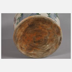 Große Schultervase "Musik und Tanz im südlichen Garten" Famille Verte