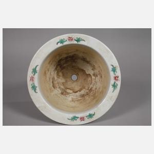 Paar Pfirsichbäumchen-Cachepots