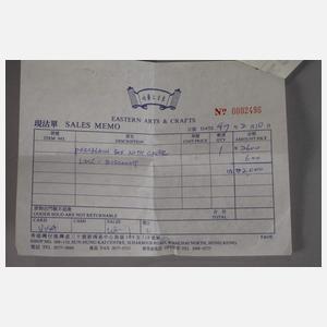 Deckeldose "Karpfenfische im sommerlichen Lotosteich"