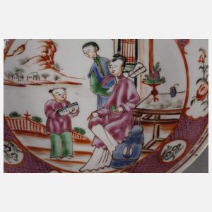 Porzellanschale mit Palastdamen Famille Rose