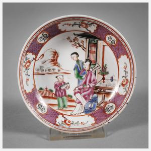 Porzellanschale mit Palastdamen Famille Rose