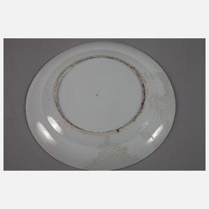 Teller und Teeschale Rose Medaillon