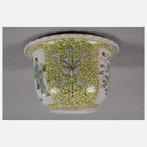 Cachepot Famille Jaune