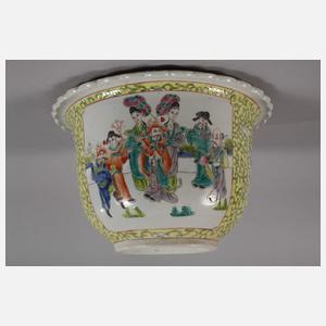 Cachepot Famille Jaune