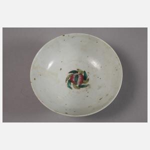 Paar Glückwunschschalen Famille Rose