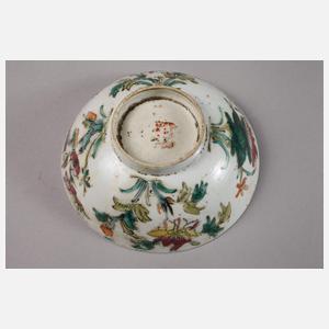 Paar Glückwunschschalen Famille Rose