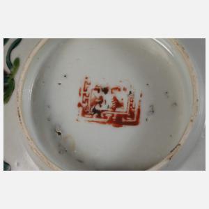 Paar Glückwunschschalen Famille Rose