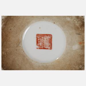 Drei Teekannen Famille Rose