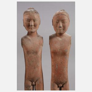 Vier Eunuchen-Figuren