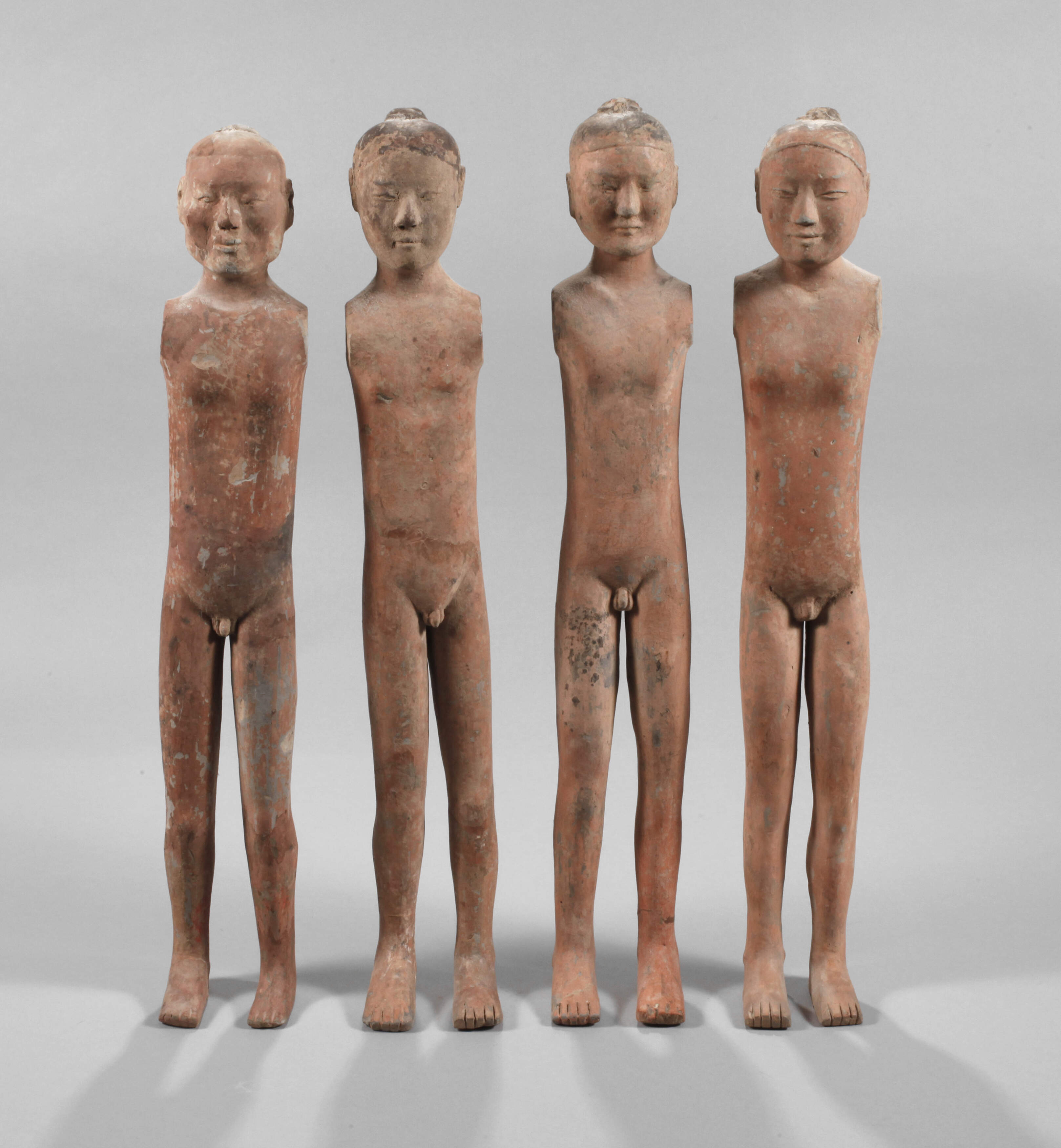 Vier Eunuchen-Figuren