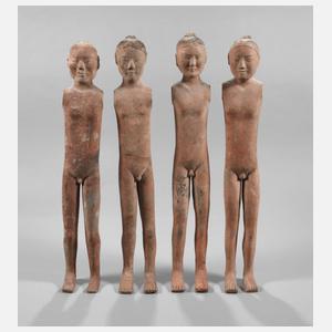 Vier Eunuchen-Figuren