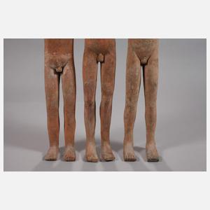 Drei Eunuchen-Figuren