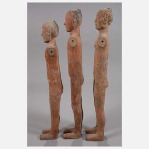 Drei Eunuchen-Figuren