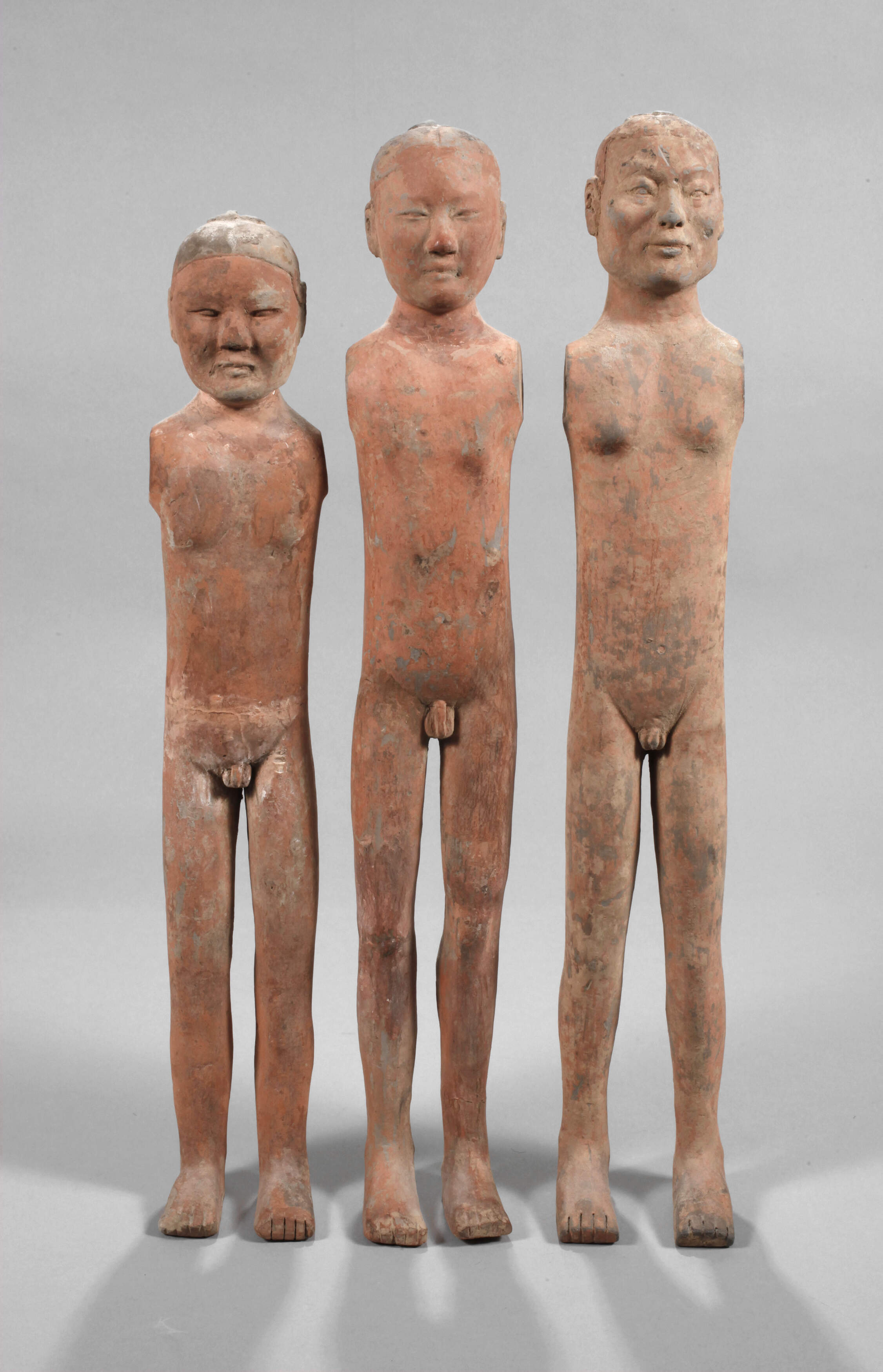 Drei Eunuchen-Figuren