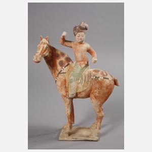 Reiter und Polospielerin