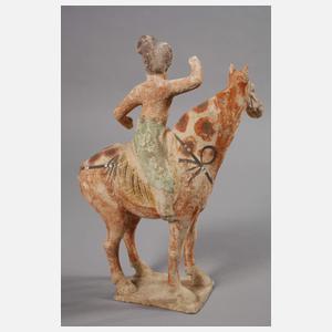 Reiter und Polospielerin