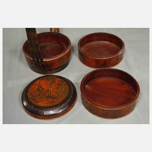 Paar große Etagenkörbe