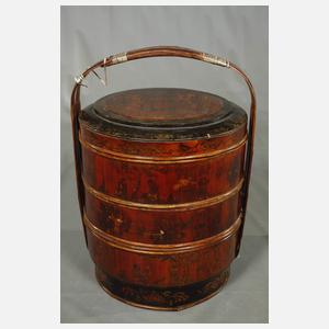 Paar große Etagenkörbe