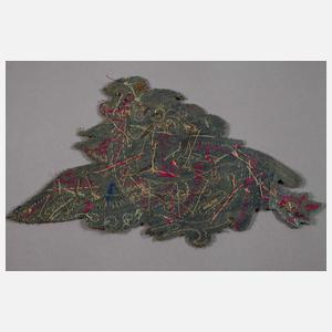 Drei bestickte Qing-Abzeichen