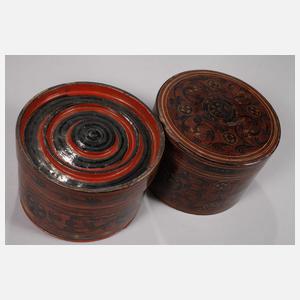 Rot-schwarze Betelbox