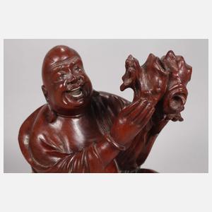 Arhat mit heiliger Wurzelknolle und Manguste