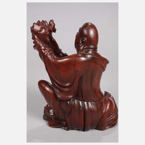 Arhat mit heiliger Wurzelknolle und Manguste