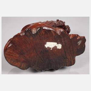 Arhat mit heiliger Wurzelknolle und Manguste