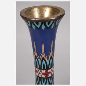 Paar seltene Nagoya-Cloisonné-Vasen Namikawa Yasuyuki
