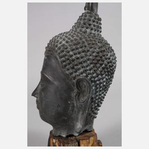 Bronzekopf des Buddha Shakyamuni