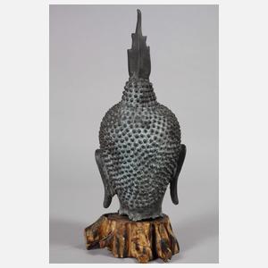 Bronzekopf des Buddha Shakyamuni