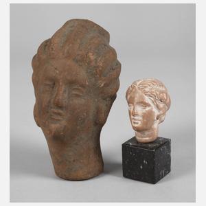 Zwei antike Häupter