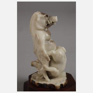 Hornschnitzerei "Schweinkram"