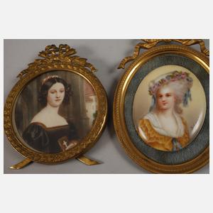 Konvolut Miniaturportraits