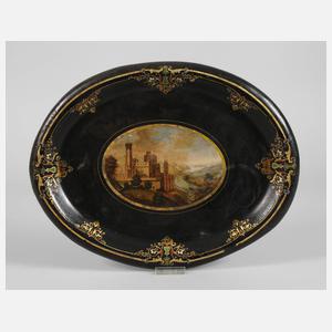 Tablett mit Ansicht Schloss Stolzenfels