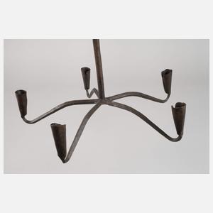 Historischer Kerzenleuchter Schmiedeeisen